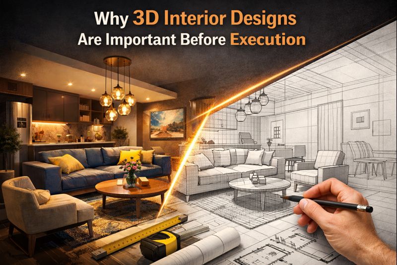 Why 3D Interior Designs Matter Before Home Execution