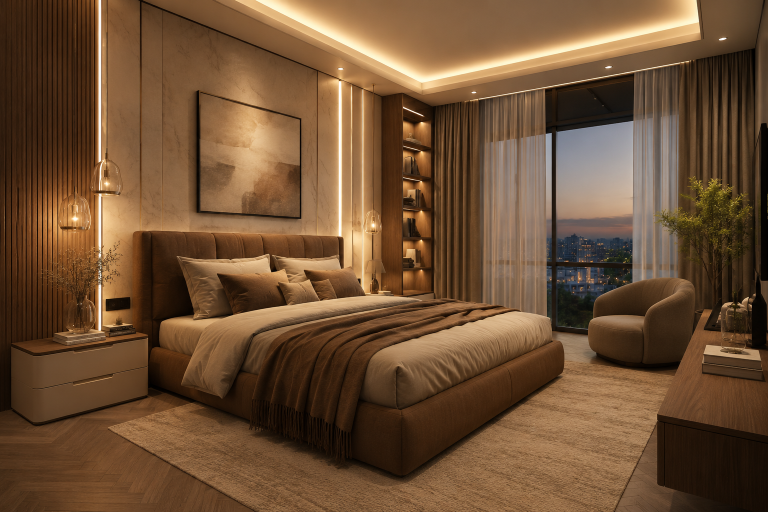 luxury bedroom interior designers in hyderabad