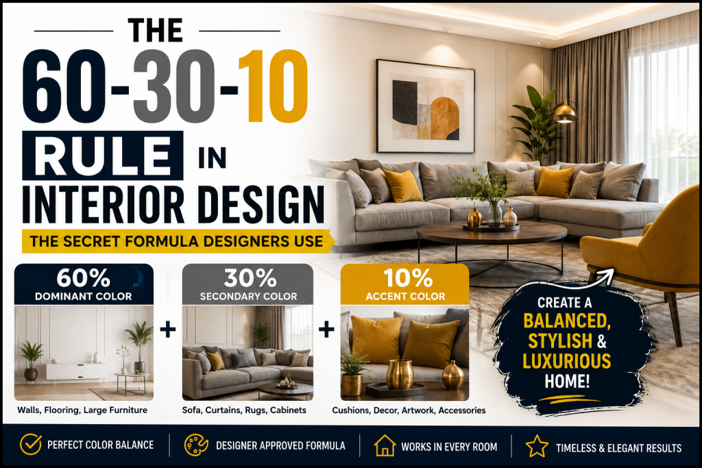 60-30-10 rules in interior design